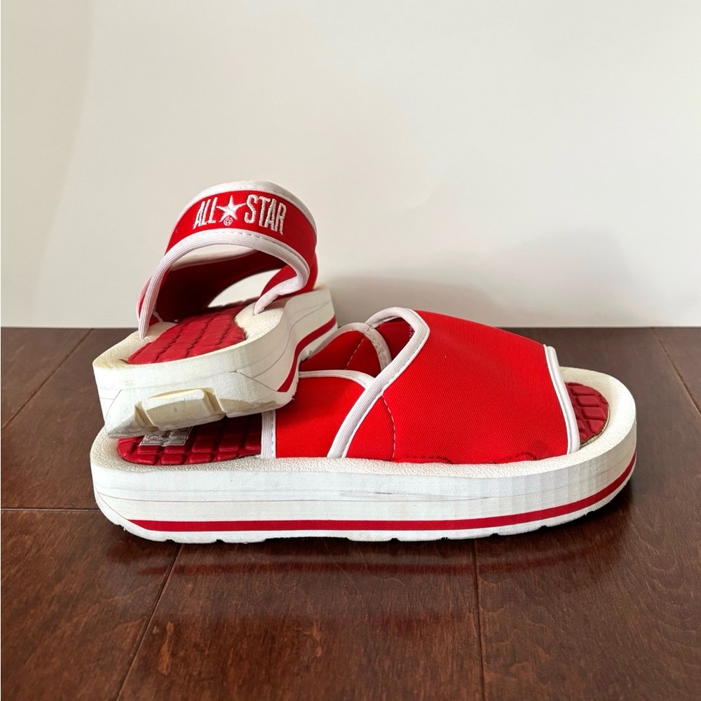 Converse Women's Bold Red and White Sandals